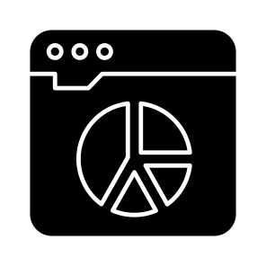 Web Statistics, Web Infographicd, Online Data Analytics, Online Data, Business Chart icon