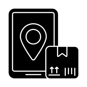 Mobile Parcel Location, Mobile Package, Online Package, Mobile Delivery, Phone Parcel Tracking icon
