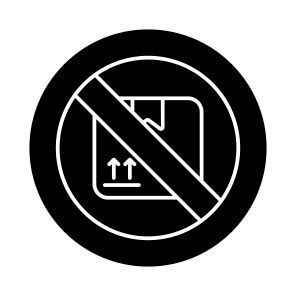 Parcel Ban, Package Ban, Forbidden Parcel, Parcel Prohibition, Package Prohibition icon