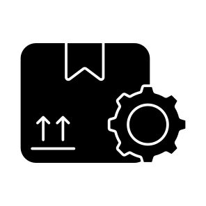 Parcel Setting, Parcel Management, Package Management, Logistic Management, Parcel Development Icon icon