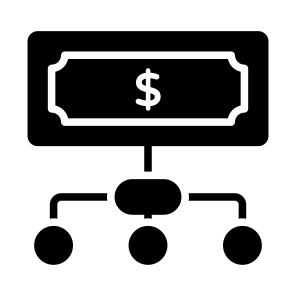 Financial Network, Money Network, Cash Network, Banknote, Wealths, icon
