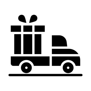 Gift Delivery, Gift Shipment, Cargo Van, Cargo Transport, Logistic Delivery, icon