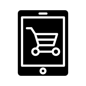 Mobile Shop, Mobile Shopping, Mobile Buying, Buy Online, Mcommerce icon