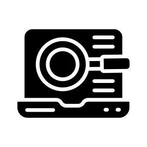 Scan Laptop, Search Laptop, Search Display, Search Screen, Laptop, icon