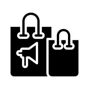 Shopping Sale, Shopping Promotion, Publicity, Digital Marketing, Shopping Bags, icon