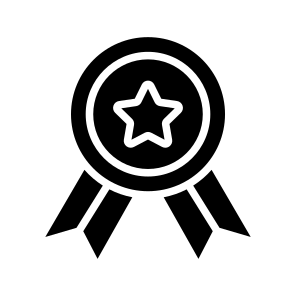 Star Badge, Emblem, Reward, Award Badge, Achievement, icon