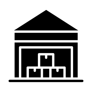Warehouse, Storehouse, Storeroom, Stockroom, Depository, icon