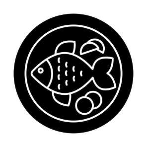 Fish, Seafood, Delicious Meal, Edible, Eatable, icon