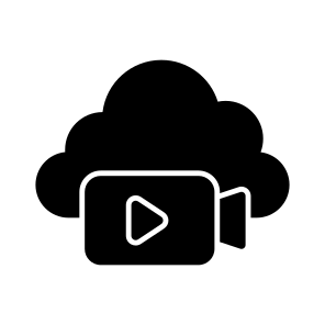 Cloud Video Camera, Cloud Cam, Recording Camera, Cloud Computing, Cloud Technology, icon
