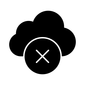 Delete Cloud, Service Cloud, Block Cloud, Cloud Technology, Cloud Computing, icon