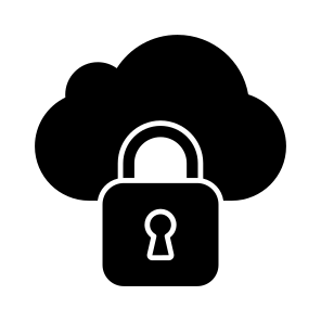 Locked Cloud, Cloud Security, Cloud Protection, Secure Cloud, Cloud Safety, icon