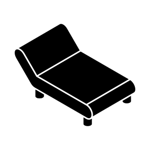 Sunbed, Deck Chair, Tanning Bed, Lounger, Solarium icon