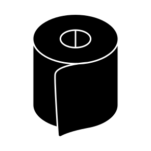 Tissue Roll, Hygiene, Cleaning Paper, Tissue Papers, Napkins icon