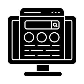 Web, Design, Layout, Icon, Vector, Solid, Website, Template, Interface, Webpage icon