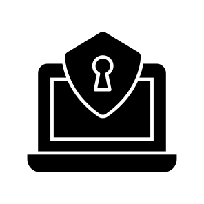 System Security, System Protection, Secure System, Laptop Security, Laptop Protection, icon