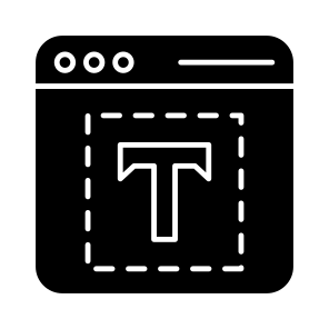Text Tool, Graphic Tool, Design Tool, Type Tool, Photoshop Tool S icon