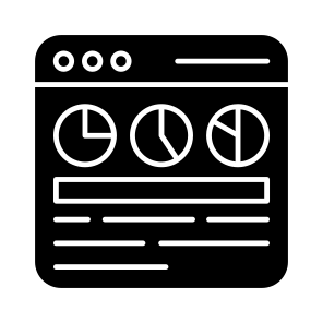 Web Analytics, Web Infographic, Web Statistics, Online Business Data, Online Chart icon