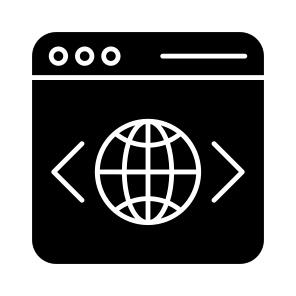 Web Browser, Web Network, Global Website, Browsing, Online Network icon