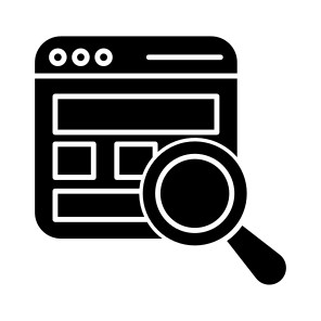 Web Layout, Search Web Design, Web Mockup, Web Template, Web Interface icon