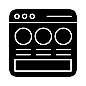 Web Layout, Web Design, Web Mockups, Web Template, Web Interface icon