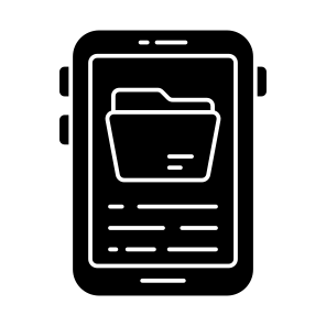Mobile Folder, Mobile Document, Mobile Doc, Mobile Archive, Mobile Data icon