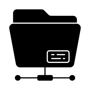 Network Folder, Document, Doc, Archive, Binder icon