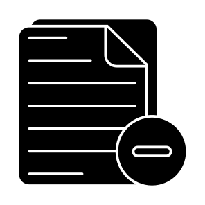 Remove File, Remove Document, Doc, Archive, Paper icon