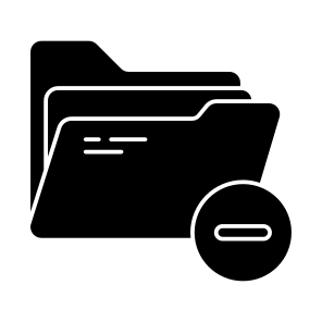 Remove Folder, Document, Doc, Archive, Binder icon