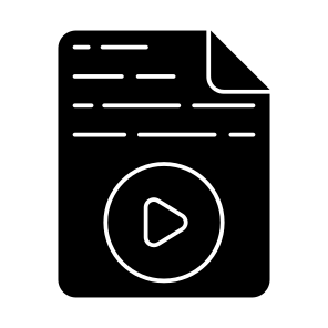 Video File, File Format, Filetype, File Extension, Document icon