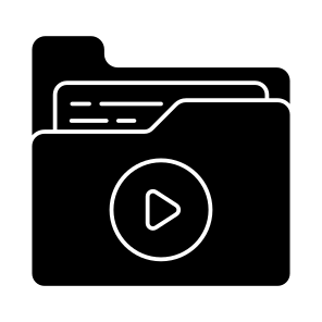 Video Folder, Document, Doc, Archive, Binder icon