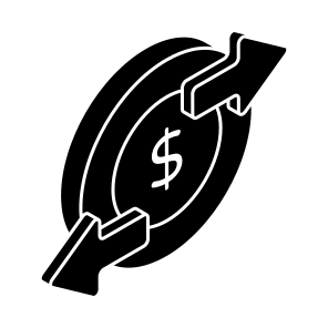 Money Transfers, Cash Transfer, Financial Transfer, Financial Flow, Money Flow icon