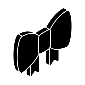 Ribbon Bow, Bowtie, Decorative Bow, Gift Bow, Bow, icon