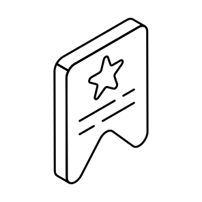 Bookmark, Favorite Ribbon, Favorite Strip, Star Bookmark, Bookmark Emblem icon