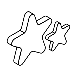 Shining Stars, Star Light, Decorative Star, Christmas Decoration, Xmas Decor, icon