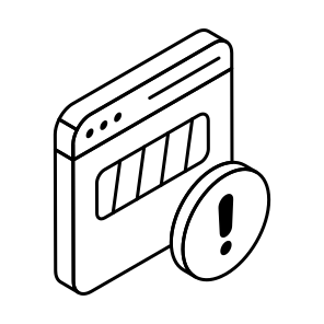 Web Error, Web Alert, Web Caution, Web Warning, Page Error icon