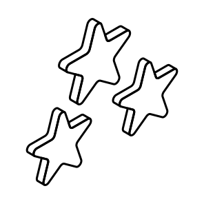 Stars, Ratings, Reviews, Ranking, Favorite icon