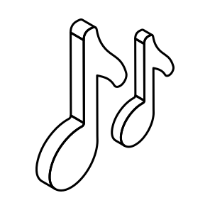 Music Notes, Melody, Music Nota, Lyrics, Audio icon
