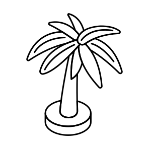 Palm Tree, Coconut Tree, Beach Tree, Arecaceae, Nature icon