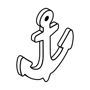 Ship Anchor, Ship Moor, Harbour, Device, Equipment icon