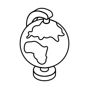 Table Globe, Map, Sphere, Desk Globe, Geography icon