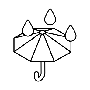 Rainshade, Sunshade, Rain Protection, Umbrella, Canopy icon
