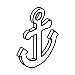 Ship Anchor, Ship Moor, Harbor, Device, Equipment icon