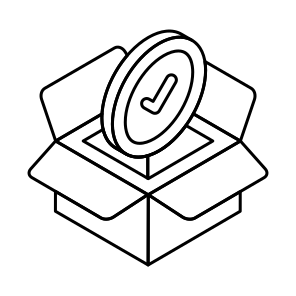 Verified Parcel, Approved Parcel, Verified Package, Verified Logistic, Approved Package icon