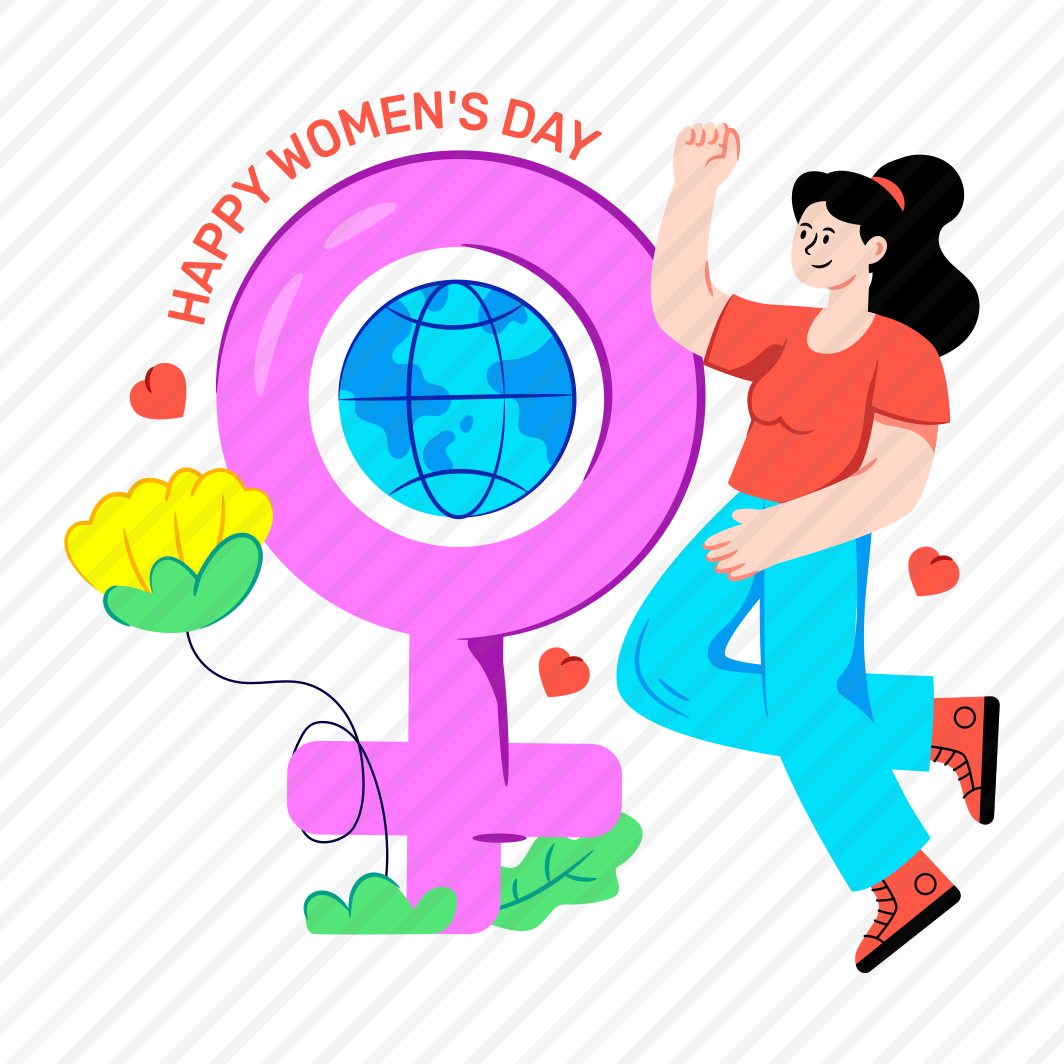 Happy Women's Day, Women's Day Celebration, Women's Day Event, Female Gender Sign, Feminist Day, preview