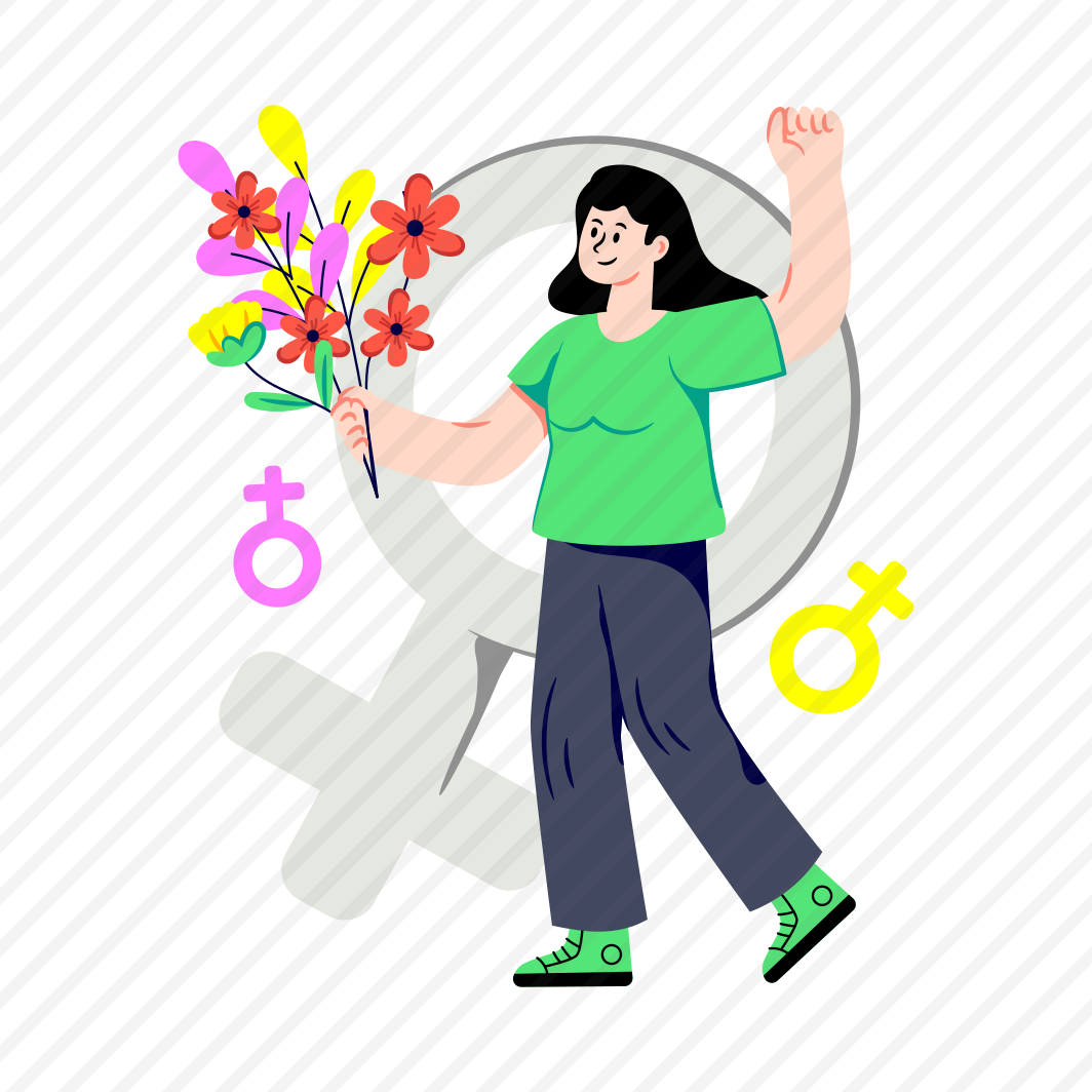 Happy Women's Day, Women's Day Celebration, Women's Day Event, Giving Flowers, Feminist Day, preview