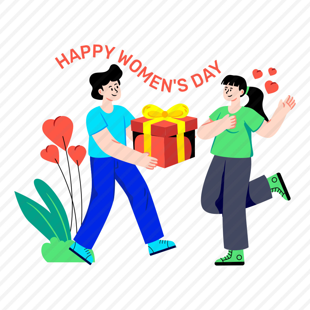 Happy Women's Day, Women's Day Celebration, Women's Day Event, Giving Gift, Women's Day Gift, preview
