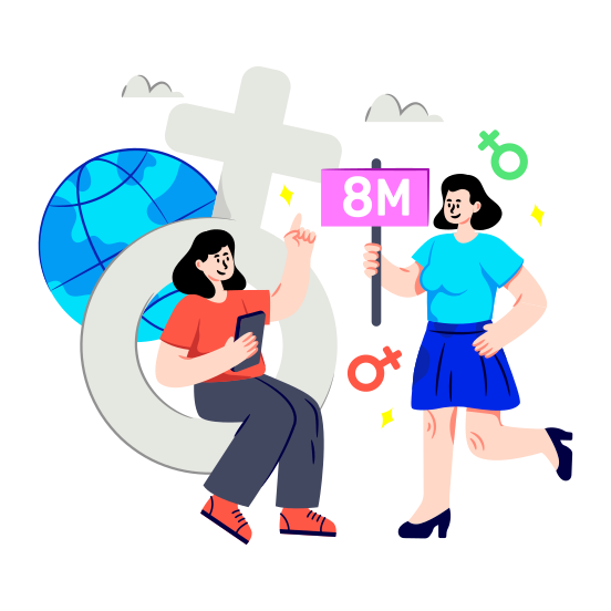 Happy Women's Day, Women's Day Celebration, Women's Day Event, Th March, Feminist Day, illustration