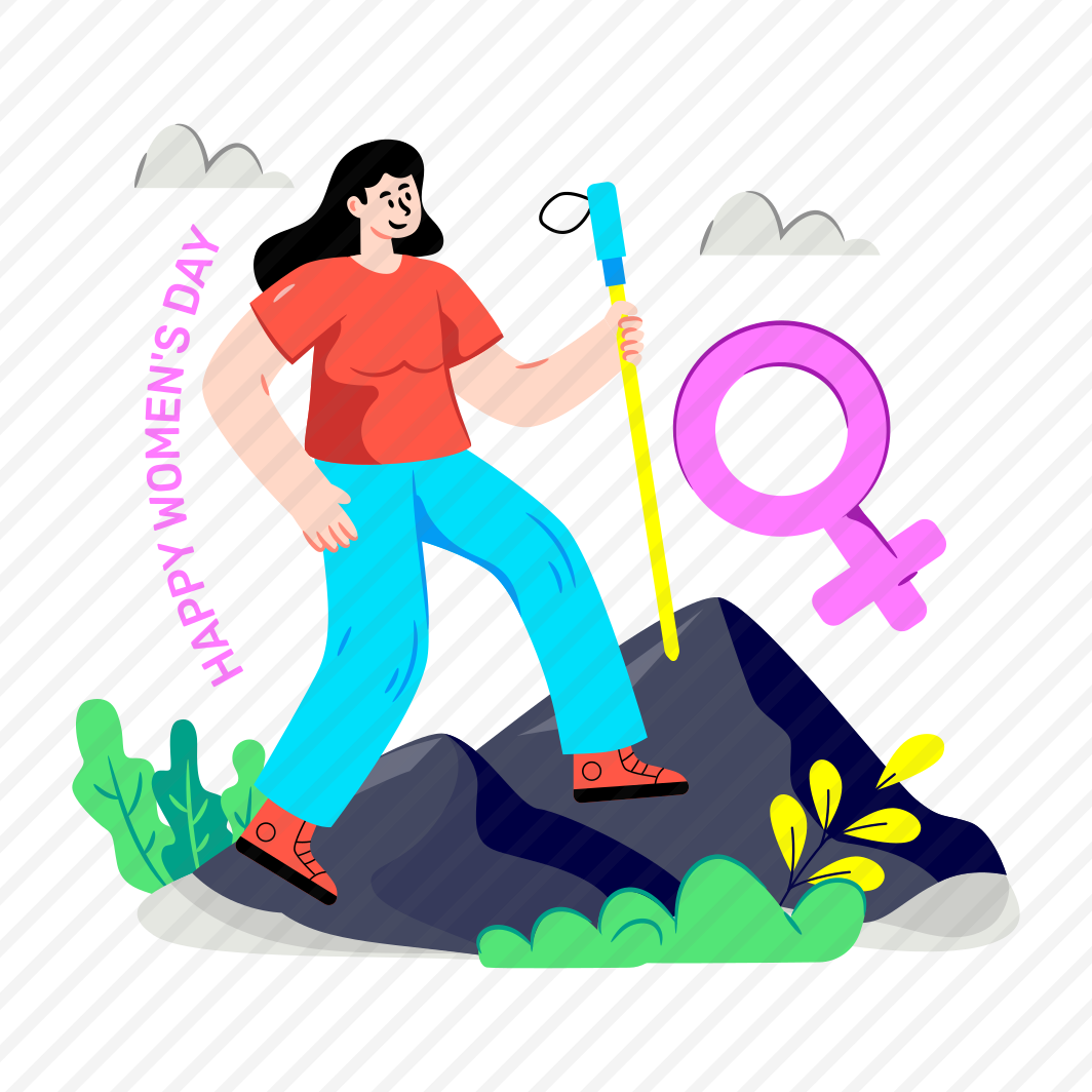 Hiking Female, Female Tourist, Traveler, Women's Day Trip, Feminism Day, preview