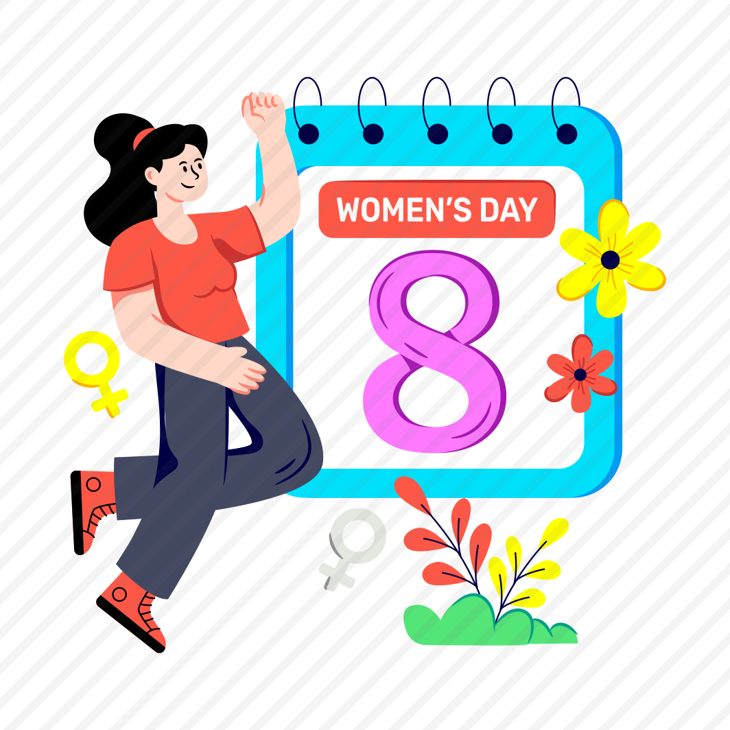 Women's Day Calendar, Women's Day Reminder, Women's Day Event, Th March, Feminist Day, preview
