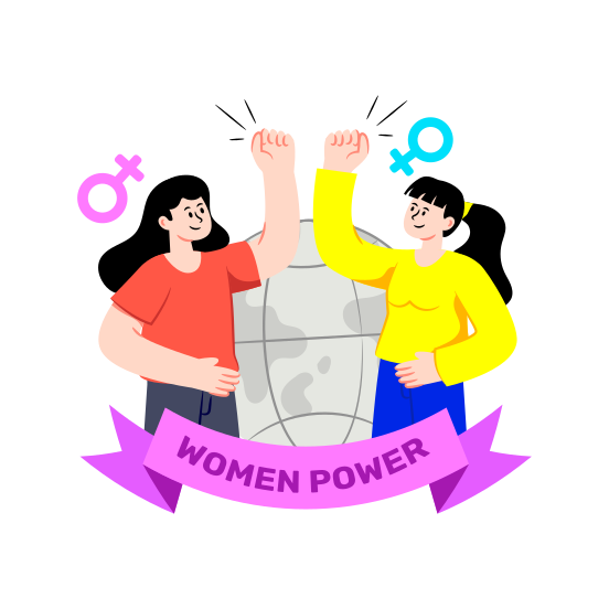 Women's Power, Female Power, Self Confidence, Women Strength, Girl Power illustration